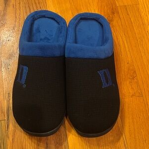 Duke Blue and Black Slippers with Logo Mens Large